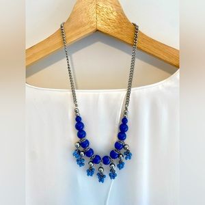 Blue and silver necklace